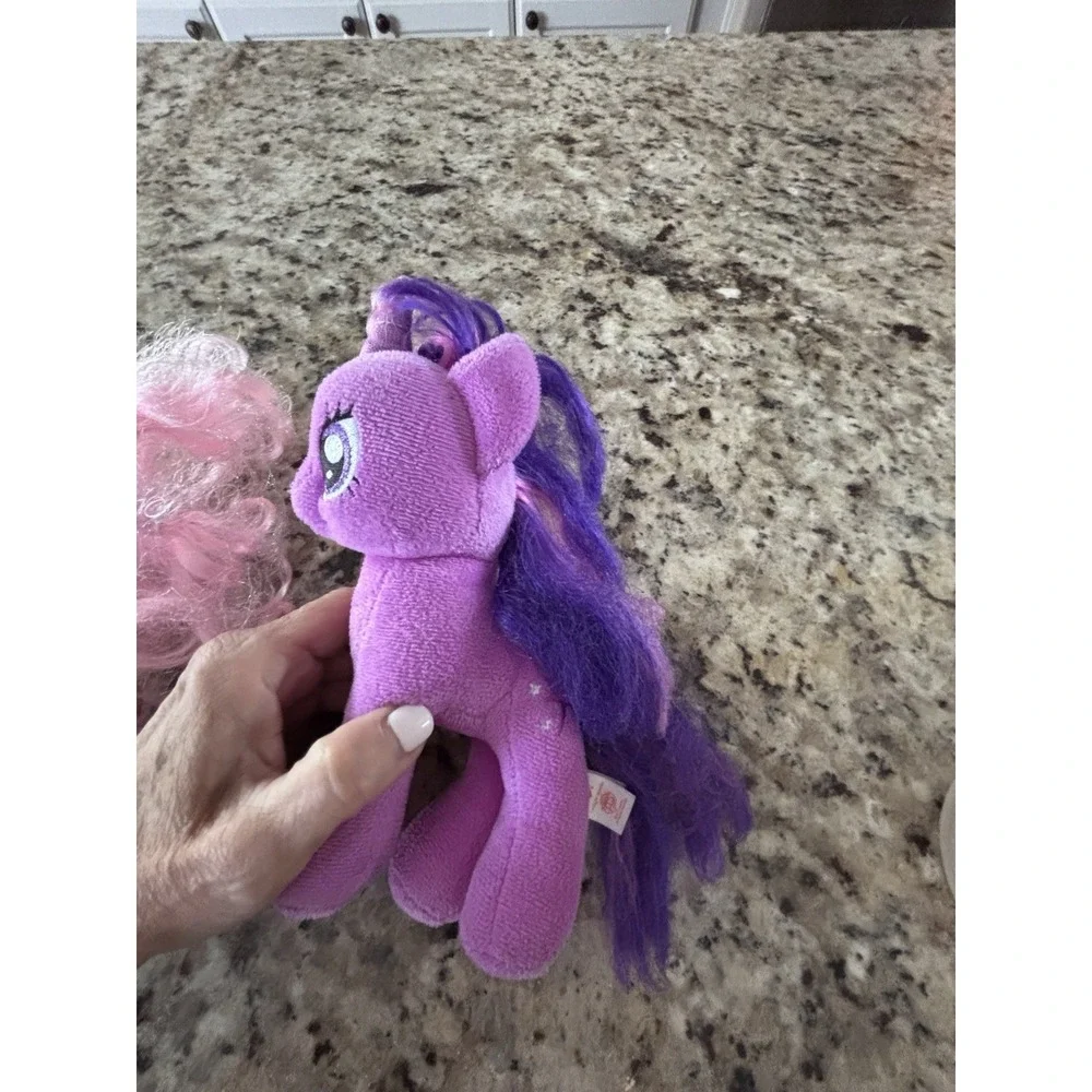 Three My Little Pony Figures One Is A TY Beanie Baby The Others HardPlastic 3239